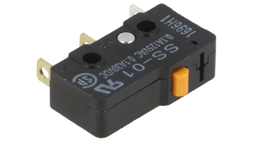 Mikroprzełącznik SNAP ACTION bez dźwigni SPDT 0,1A/125VAC SS-01