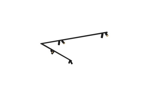 Listwa sufitowa 90 2x200cm MONO CORNER VIII 2x200 BLACK/GOLD 7702 Nowodvorski Lighting
