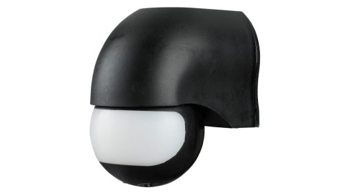Czujnik ruchu / zmierzchu PIR zewnętrzny LED CZARNY 180stopni 6S-CR3-B
