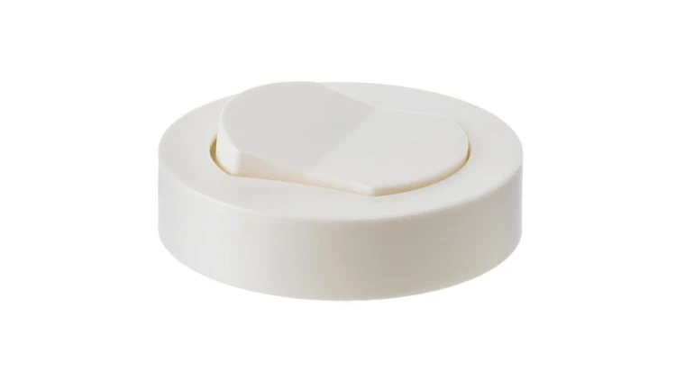 Włącznik meblowy biały nawierzchniowy fi65 230V 2,5A z kablem 2m 2x0,75mm2