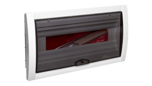 Rozdzielnica Podtynkowa, 1-Rzędowa, 18-Modułowa Ip40, Drzwi Transparentne / 90912018