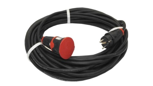 Przedłużacz budowlany elCORD 16A 230V IP44 50m H07RN-F 3G2,5 z wtyczką uni-schuko i gniazdem z zatyczką 30126500