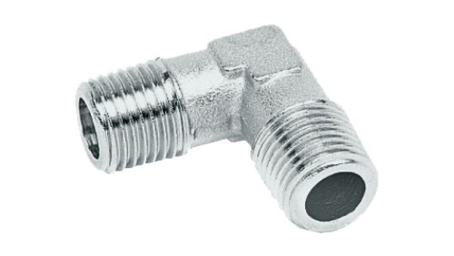 Kolanko gwintowane G 1/4 GZ, mosiądz niklowany