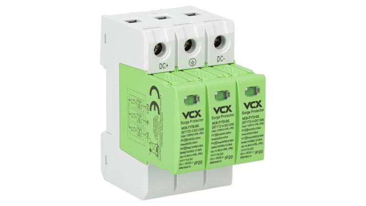 Ogranicznik fotowoltaiczny DC 1200V 12,5kA B+C T1T2 Ochronnik przepięć GREEN
