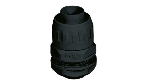 Dławnica na rurę SPIRO IP65 M32x1,5 śr.25 czarna (opak. 10szt.)