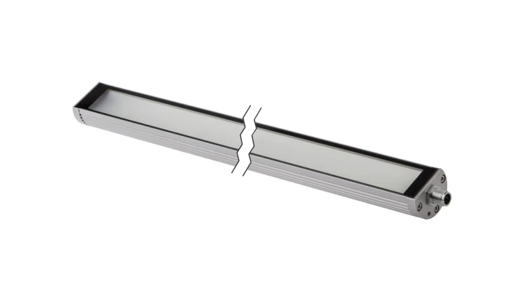 Lampa maszynowa LED fi40mm dł: 280mm białe światło 12W 1700lx 5500K 22-26VDC -30 stC 4-PINowe złącze M12 EM410121