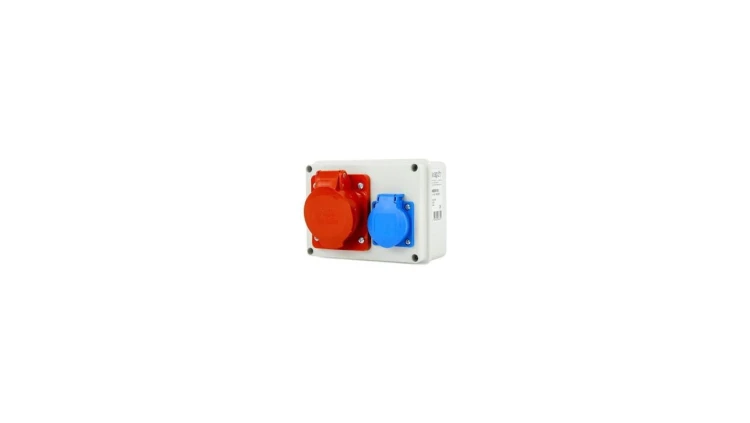 Rozdzielnica siłowa n/t 1x32A 5P + 1x230V IP44 158x118x74 NBOX15.2
