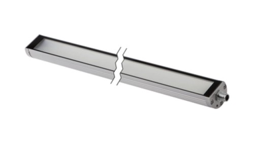 Oświetlenie maszynowe LED fi40mm dł: 365mm białe światło 16W 2200lx 5500K 22-26VDC -30-40stC złącze M12 4-PIN IP67 EM410122