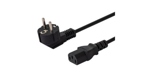 Kabel SAVIO CL-98 (IEC320 C13 - Shuko 1,8m kolor czarny)