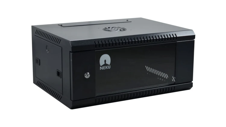 Szafa wisząca RACK 19 cali 4U 450mm czarna NEKU TS BOX