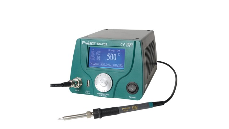 Stacja lutownicza sterowany mikroprocesorem 30 - 500C SS-259B 90W