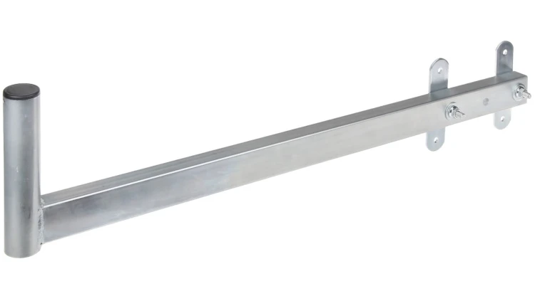 Uchwyt murowy boczny do mocowania anten WLAN, DVB-T Stal ocynkowana średnica fi 43mm, wysokość 205mm, dystans 890mm UML-43H85