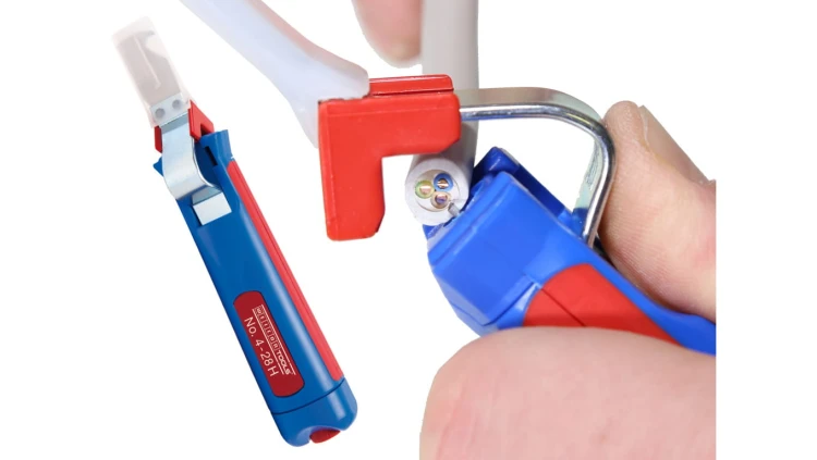 Nóż do kabli Ø 4-16 mm / Ściągacz izolacji Weicon nr 4-28H / Made in Germany / Cable Stripper No. 4-28H / 50054328