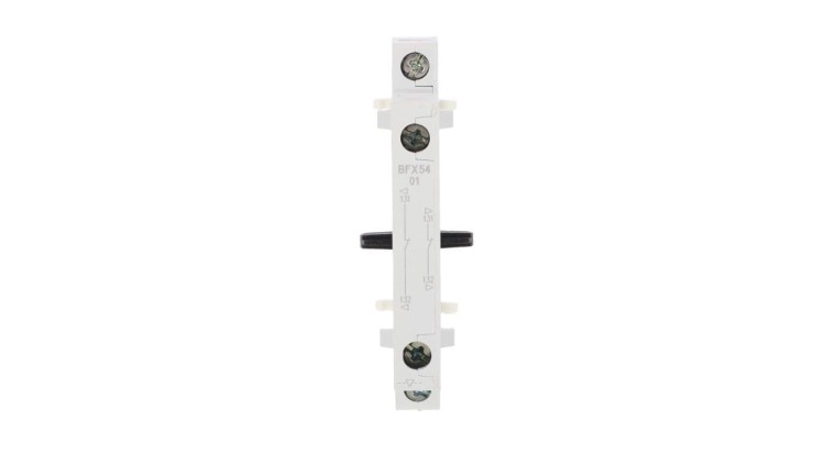 Blokada mechaniczna do styczników od BF95 do BF150 montaż boczny z 2 stykami NC BFX5401