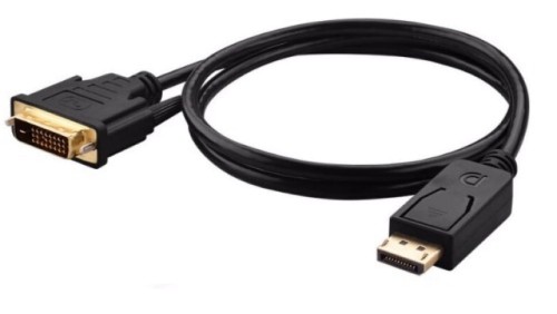 Kabel przyłącze wtyk DVI - wtyk Displayport 10,8Gb/s 4K 30Hz wideo HD 3D HDCP 1.4 DP14 /3m/