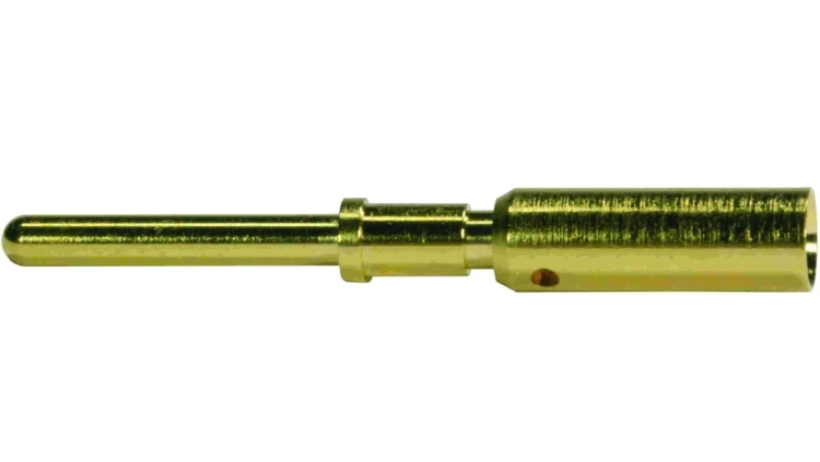 Styk M12 męski złocony 0,5mm 21011009923