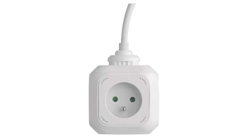 Przedłużacz kostka 4 gniazda 2 USB 19m FRENCH P04119U