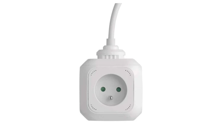 Przedłużacz kostka 4 gniazda 2 USB 19m FRENCH P04119U