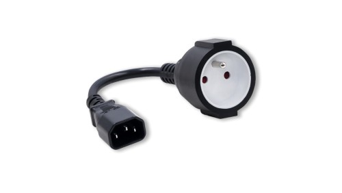 Qoltec Adapter IEC 320 C14/ FRENCH 0.15m