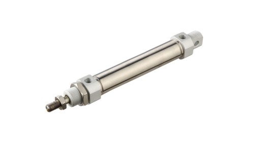 Siłownik pneumatyczny okrągły ISO6432 D12x80 z amortyzacją mechaniczną