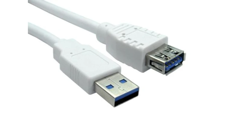 Przedłużacz USB, dł. 1.8m, kolor: Biały