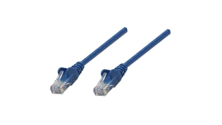 Patch Cord Cat5E UTP 1,0M Niebieski 100 Miedź 318938