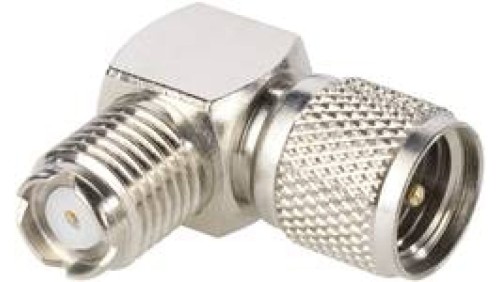 Adapter redukcja wtyk mini UHF/gniazdo mini UHF kątowy 06190