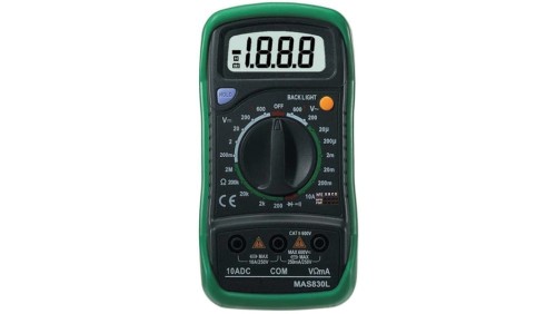 Miernik cyfrowy uniwersalny multimetr test diody, HFE, brzęczyk MAS-830L 01936