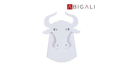 Abigali Lampa ścienna LED Byk Bull Biała, ABIGALI-BULL-W