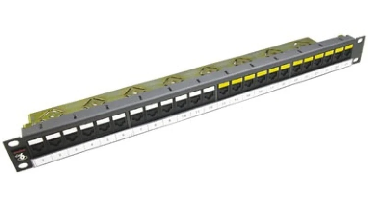 Panel 19-calowy 24xRJ45 DG+, 568A/B, UTP, PowerCat 6, 1U, Grafitowy PID-00141