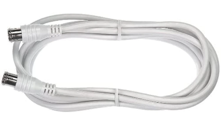 Kabel sznur 2,5m wtyk telewizyjny QUICK-FIX PREMIUM SAK 251-02