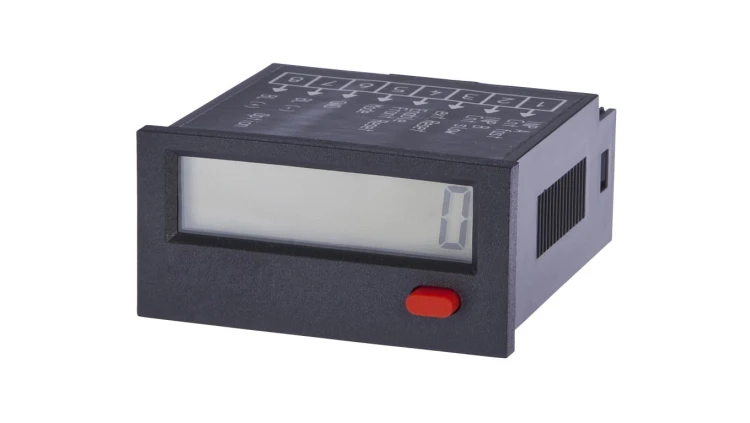 Impulsowy licznik 24x48x48 mm wyświetlacz LCD 12kHz 4-30VDC złącze śrubowe 8 -PINowe IP65 dodawanie odejmowanie CI090100