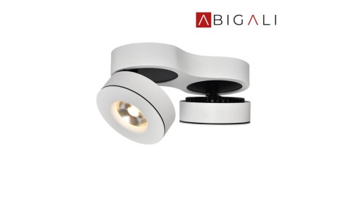 Abigali Oprawa nastropowa LED 12W kolor biały WW - podwójna, ABIGALI-ONBL12WW-2