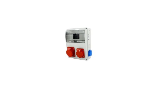Rozdzielnica siłowa n/t 1x16A 5P 1x32A 5P 2x230V 11-mod. IP44 230x300x120 NBOX-11M.4