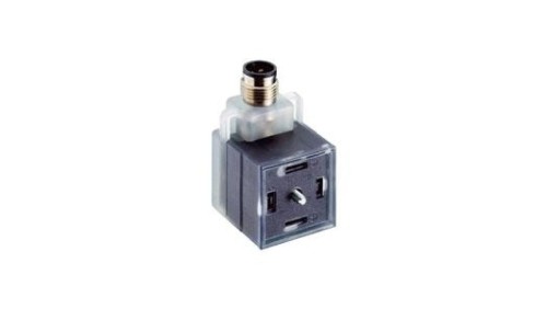 Adapter złącza DIN EN 175301-803 typ A ze złączem panelowym ze wskaźnikiem LED M12 VAD 3C-4-1-M12-5