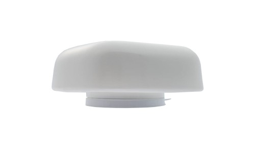 PLAFON G-2, E27, 60W, biała-stal malowana proszkowo, klosz matowy-szkło, duży kwadrat, IP20 G01 G-2