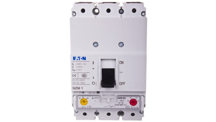 Wyłącznik silnikowy 3P 30kW 50-63A NZMB1-M63 265712