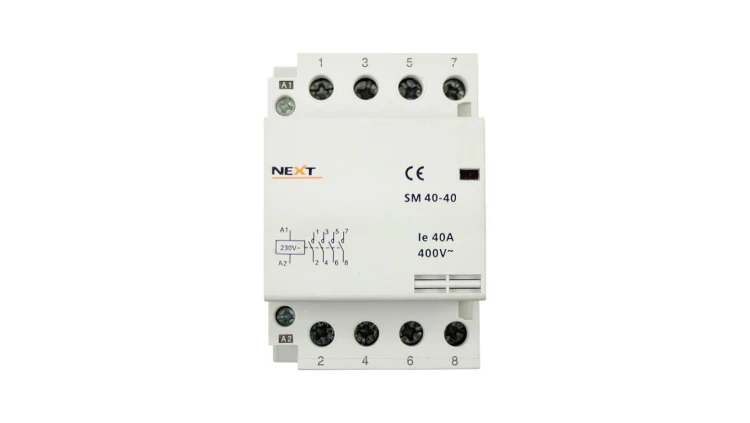 Stycznik modułowy 40A 3P 230/400V styki 4xNO (zwierne) NSM40 40