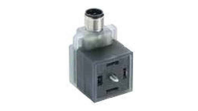 Adapter męski kątowy M12 DIN wtyk 3-PIN VAD 1F-4-3-M12-5 30567