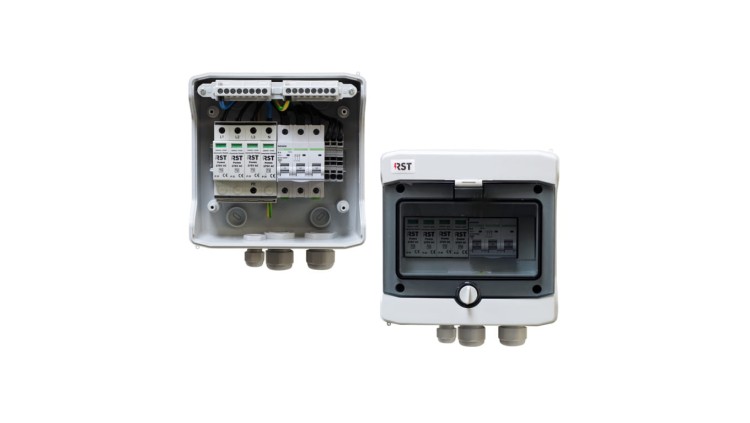 Rozdzielnica PV RST AC-816 3F, SPD-T2, B16A, RST PV/T2/AC/PGw