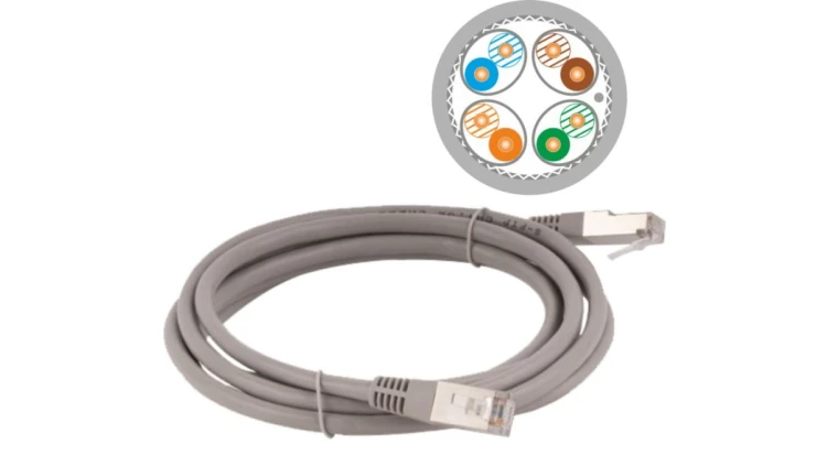 Patch-cord S/FTP kat.6A LSOH 5.0m szary KKS6ASZA5.0