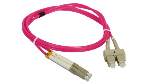 Patch cord MM OM4 LC-SC duplex 50/125 3.0m FOC-LCSC-5MMD-3-4