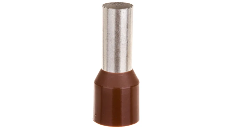 Końcówka tulejkowa izolowana TI 25mm2/16mm brązowa cynowana TI25L16DE /100szt./
