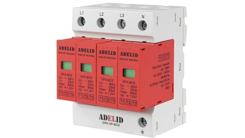 Ogranicznik przepięć T1+T2+T3 4P 1,2kV 8kA OPX-4P-B+C+D