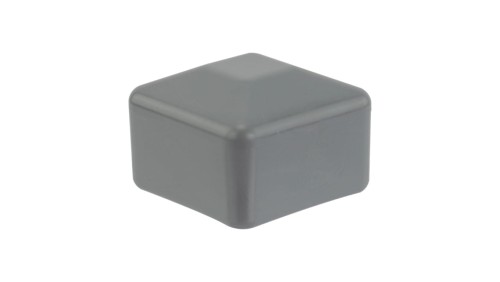Zaślepka nasadka kwadratowa na szynę 40x40mm do profilu montażowego PV szara