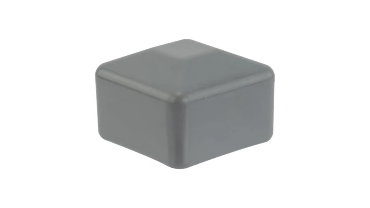 Zaślepka nasadka kwadratowa na szynę 40x40mm do profilu montażowego PV szara