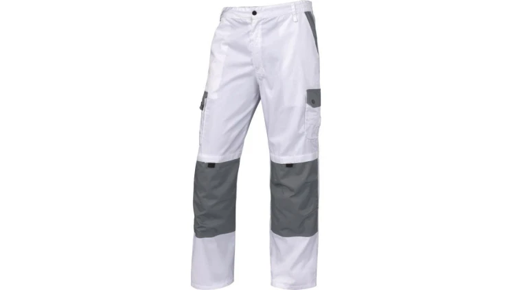 Spodnie malarskie z bawełny (60) i poliestru (40) 230 g/m? kolor biało-szary rozmiar S CORP LATINBGPT