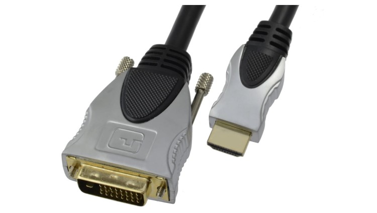 AUDA Prestige Kabel DVI-D Single Link / HDMI 1.4 FHD@60 (wtyk / wtyk) /30m/