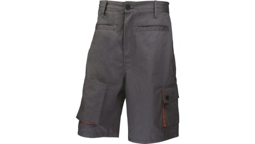 Spodnie Bermudy mach 2 z poliestru (65) i bawełny (35) 245 g/m? kolor szaro-pomarańczowy rozmiar S CORP M2BERGRPT