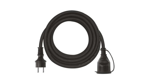 Przedłużacz 1-gniazdowy 5m 3× 15mm guma / neopren P01705